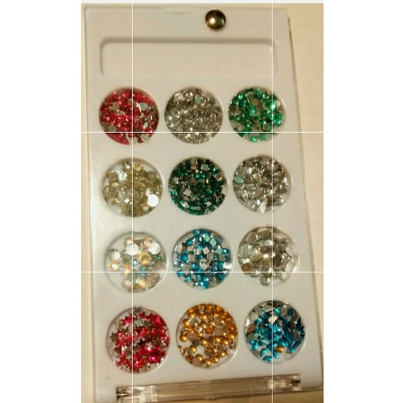 Nail art Decoration Rhinestones, 11 Colors - Picture 2 of 2